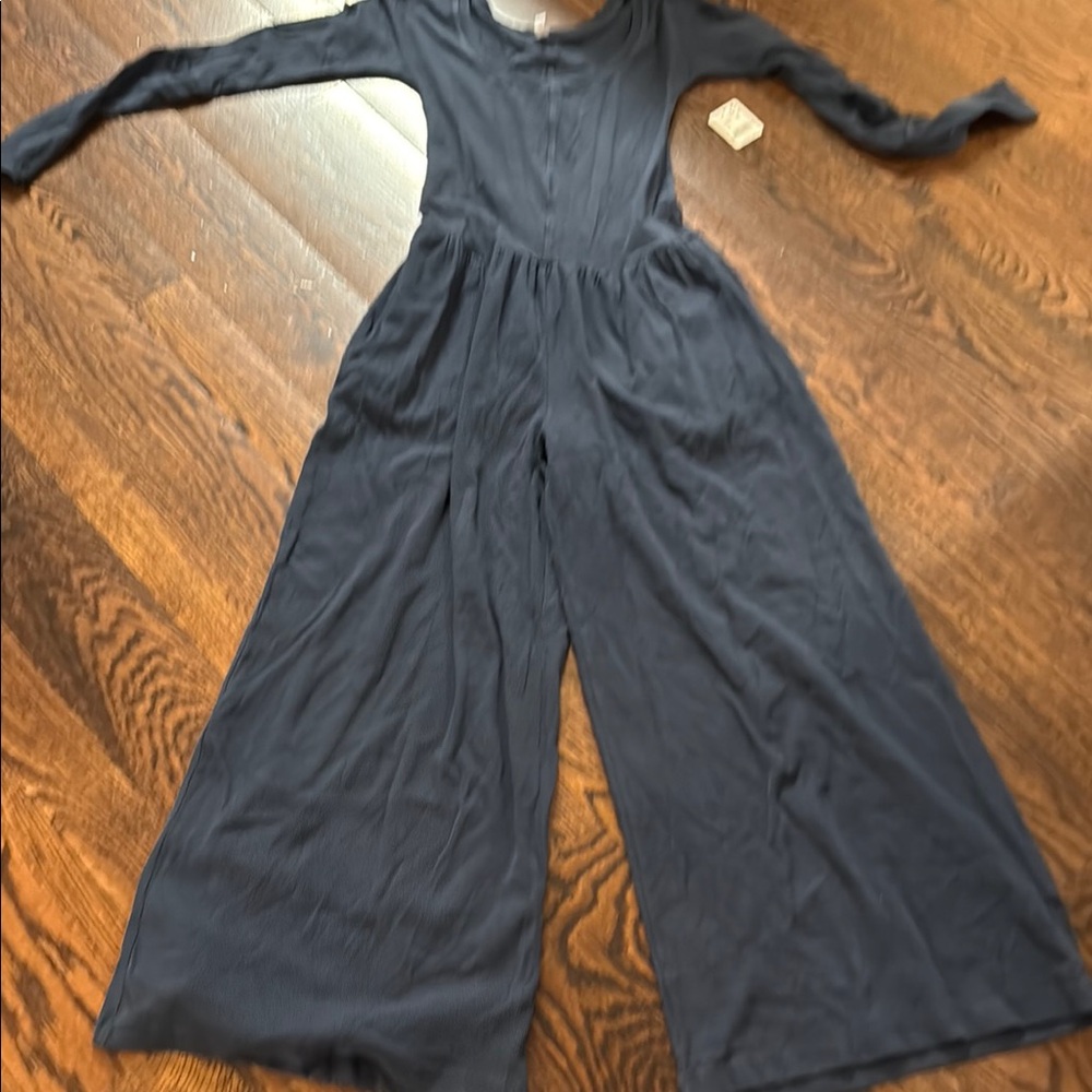 FP Movement by Free People Navy Wide-Leg Jumpsuit